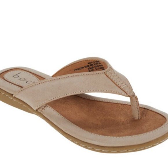 B.O.C. Zita Women's Flip-Flop Thong Toe Post Sandal's Cream Size 10 , 11 New NIB - Picture 3 of 7